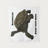 Galapagos-Landschildkröte Wandteppich (Vorderseite)