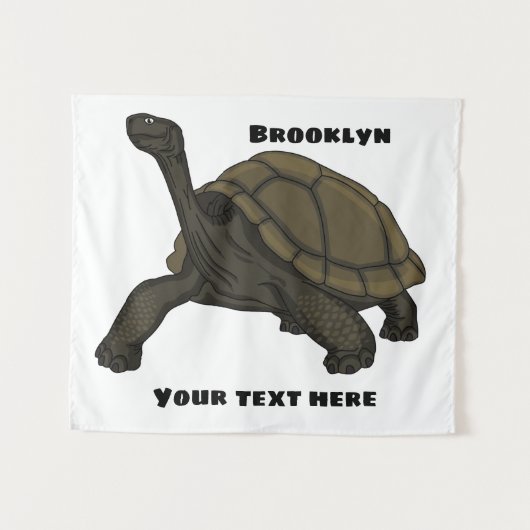 Galapagos-Landschildkröte Wandteppich (Vorderseite (Horizontal))