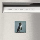 Galapagos' Pinguin auf dem Felsen von Lava Magnet (In Situ (Geschirrspüler))