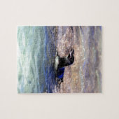 Galapagos-Pinguin schwimmen Puzzle (Horizontal)