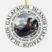 GALAPAGOS-SIEGEL RUND KERAMIKORNAMENT (Vorne)