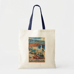 Galapagos-Tiere Reise Kunst Vintage Tragetasche