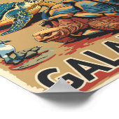 Galapagos Tiere Reisen Kunst Vintag Poster (Ecke)