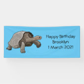 Galapagos-Tortoise-Cartoon Banner (Horizontal)