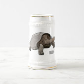 Galapagos-Tortoise-Cartoon Bierglas (Mittel)