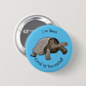 Galapagos-Tortoise-Cartoon Button (Vorne & Hinten)