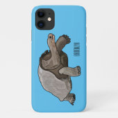 Galapagos-Tortoise-Cartoon Case-Mate iPhone Hülle (Rückseite)