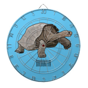 Galapagos-Tortoise-Cartoon Dartscheibe