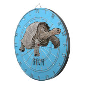 Galapagos-Tortoise-Cartoon Dartscheibe (Vorderseite rechts)