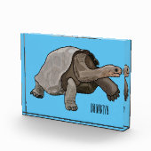 Galapagos-Tortoise-Cartoon Fotoblock (Rechts)