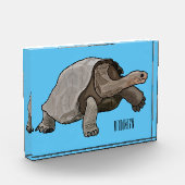 Galapagos-Tortoise-Cartoon Fotoblock (Links)