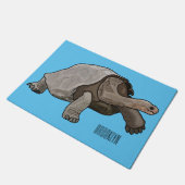 Galapagos-Tortoise-Cartoon Fußmatte (Schrägansicht)