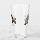 Galapagos-Tortoise-Cartoon Glas (Rechts)