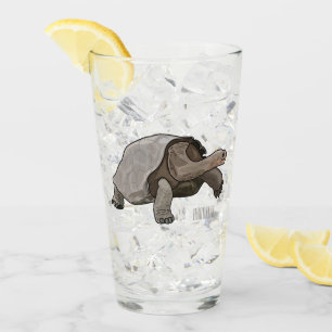 Galapagos-Tortoise-Cartoon Glas