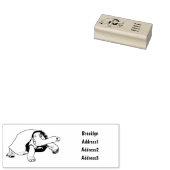 Galapagos-Tortoise-Cartoon Gummistempel (Stempel)