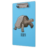 Galapagos-Tortoise-Cartoon Klemmbrett (Links)