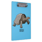 Galapagos-Tortoise-Cartoon Klemmbrett (Rechts)