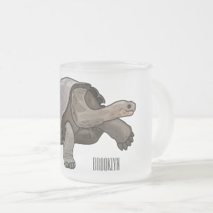 Galapagos-Tortoise-Cartoon Mattglastasse