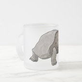 Galapagos-Tortoise-Cartoon Mattglastasse (Vorderseite Links)