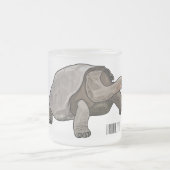 Galapagos-Tortoise-Cartoon Mattglastasse (Mittel)