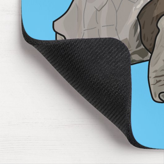 Galapagos-Tortoise-Cartoon Mousepad (Ecke)