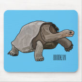 Galapagos-Tortoise-Cartoon Mousepad (Vorne)