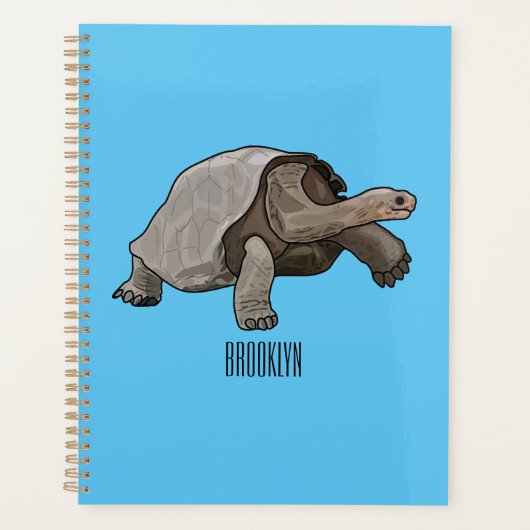 Galapagos-Tortoise-Cartoon Planer (Vorderseite)