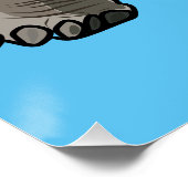 Galapagos-Tortoise-Cartoon Poster (Ecke)