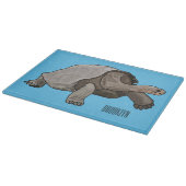 Galapagos-Tortoise-Cartoon Schneidebrett (Ecke)