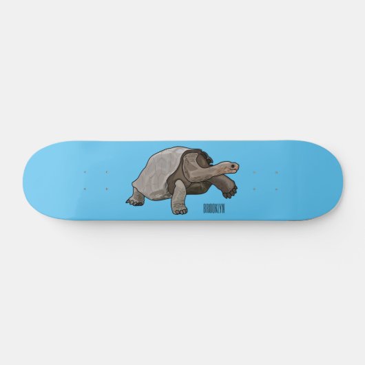Galapagos-Tortoise-Cartoon Skateboard (Horizontal)