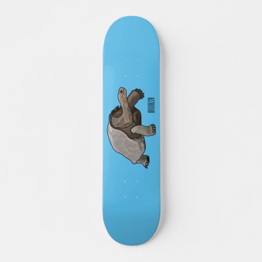 Galapagos-Tortoise-Cartoon Skateboard (Vorne)