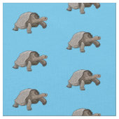 Galapagos-Tortoise-Cartoon Stoff (Nahaufnahme)