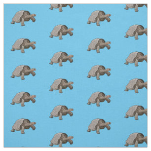 Galapagos-Tortoise-Cartoon Stoff