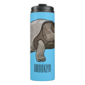 Galapagos-Tortoise-Cartoon Thermosbecher (Vorderseite)