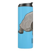Galapagos-Tortoise-Cartoon Thermosbecher (Nach links gedreht)