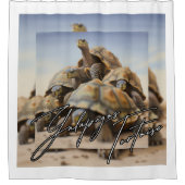 Galapagos Tortoise Duschvorhang (Vorderseite)