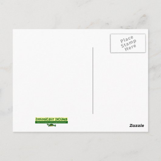 Galapagos Tortoise Postcard Postkarte (Rückseite)