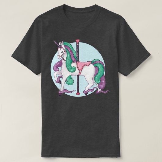 Galar Form Rapidash Einhorn Pocket Monster Carouse T-Shirt (Design vorne)