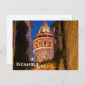 Galata Tower in Istanbul Türkei Postkarte (Vorne/Hinten)