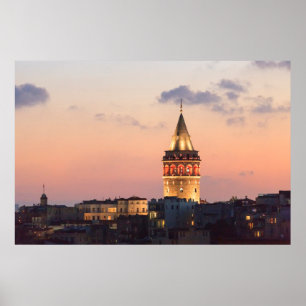 Galata Tower, Istanbul Poster