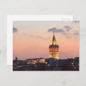 Galata Tower, Istanbul Postkarte (Vorne/Hinten)
