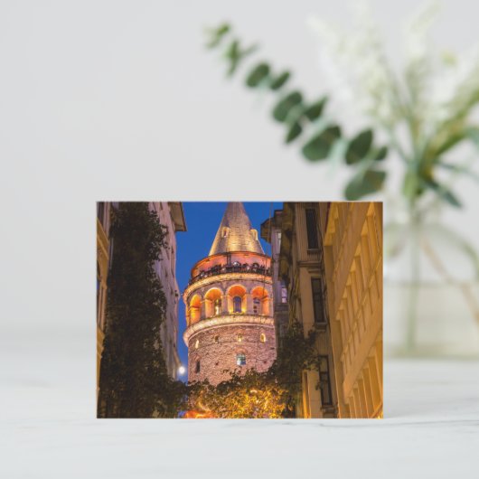Galata Tower Postkarte (Stehend Vorderseite)