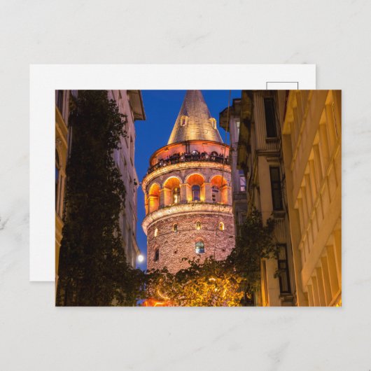 Galata Tower Postkarte (Vorne/Hinten)