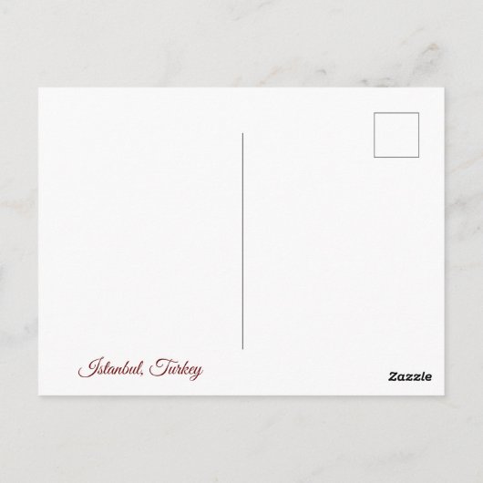 Galata Tower Postkarte (Rückseite)