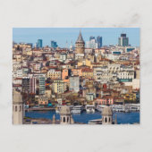 Galata Tower, Türkei Feiertagspostkarte (Vorderseite)