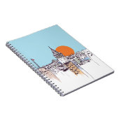 Galata Tower und Galata Bezirk Beyoglu Istanb Notizblock (Rechte Seite)