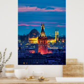 Galata Tower und Süleymaniye Moschee Poster (Küche)