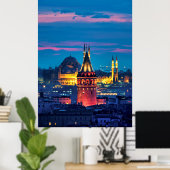 Galata Tower und Süleymaniye Moschee Poster (Heimbüro)