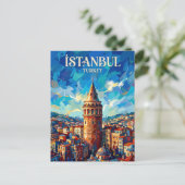 Galata-Turm Türkei Postkarte (Stehend Vorderseite)