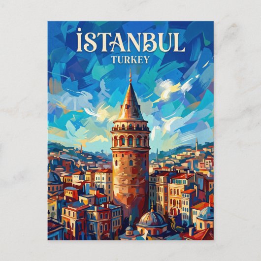 Galata-Turm Türkei Postkarte (Vorderseite)